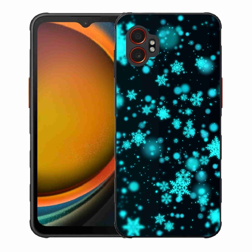 Gélový kryt mmCase na Samsung Galaxy Xcover 7 Pro - snehové vločky 1