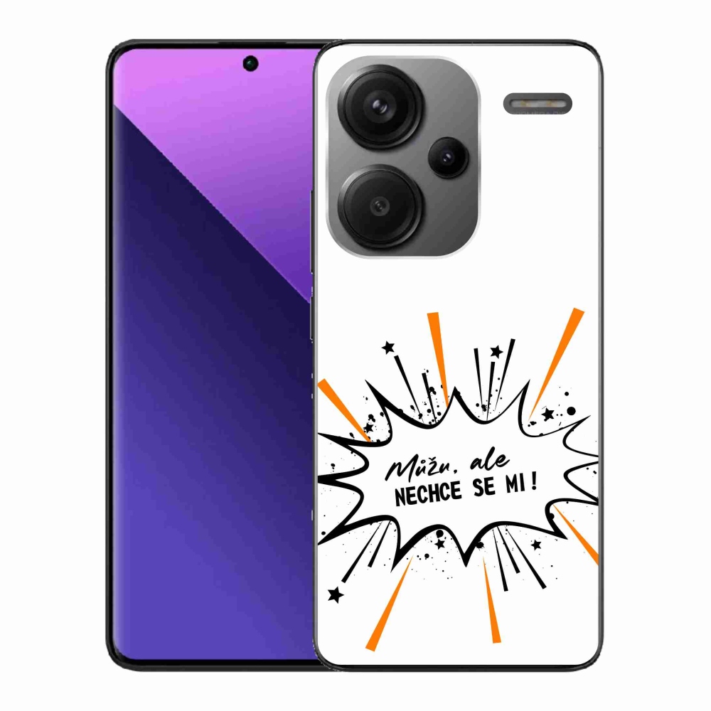 Gélový kryt mmCase na Xiaomi Redmi Note 13 Pro+ 5G - vtipný text 11 biele pozadie