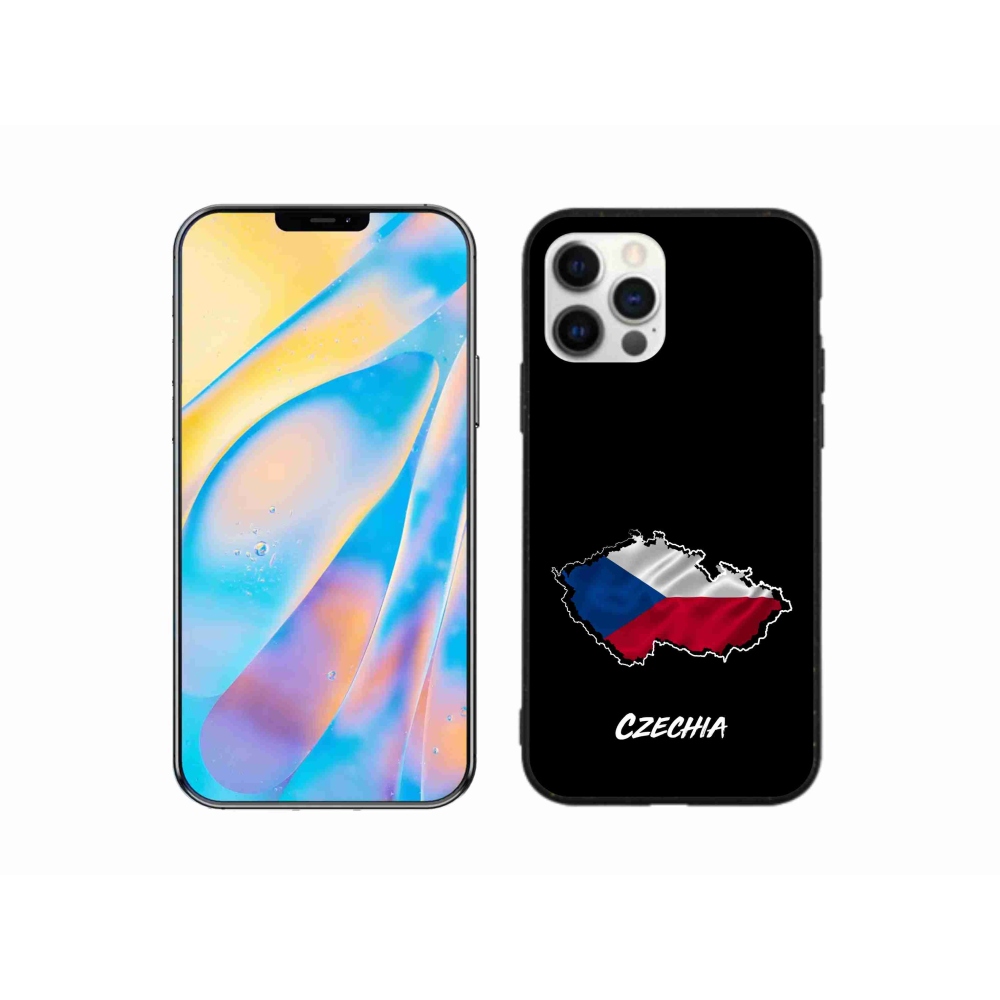 Gélový kryt mmCase na iPhone 12 - Czechia biele pozadie