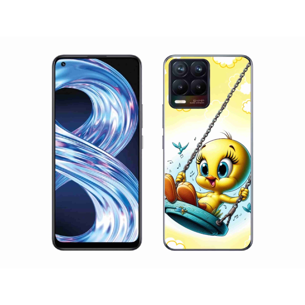 Gélový kryt mmCase na Realme 8 4G - tweety