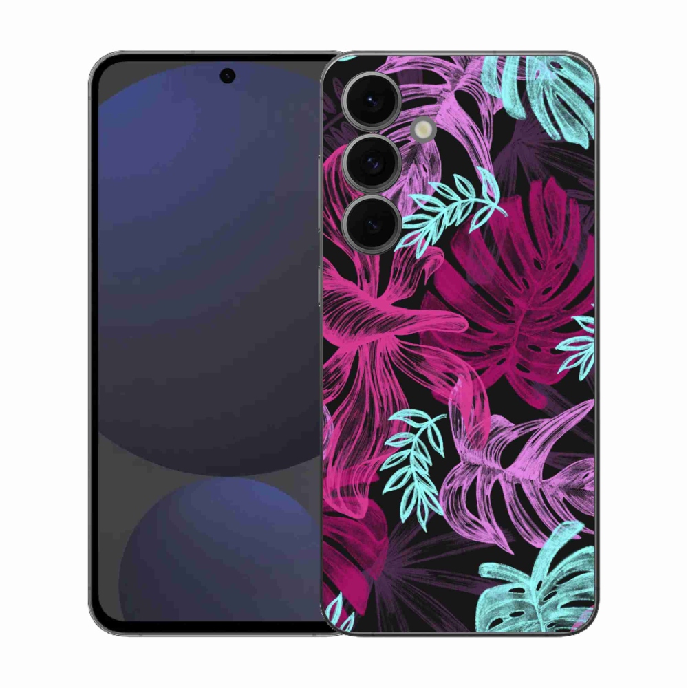 Gélový kryt mmCase na Samsung Galaxy S25 FE - kvety 1