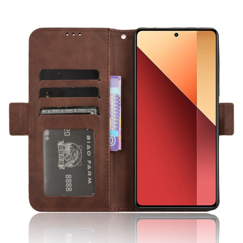 Cards knižkové púzdro na Xiaomi Redmi Note 14S/Note 13 Pro 4G/Poco M6 Pro - hnedé