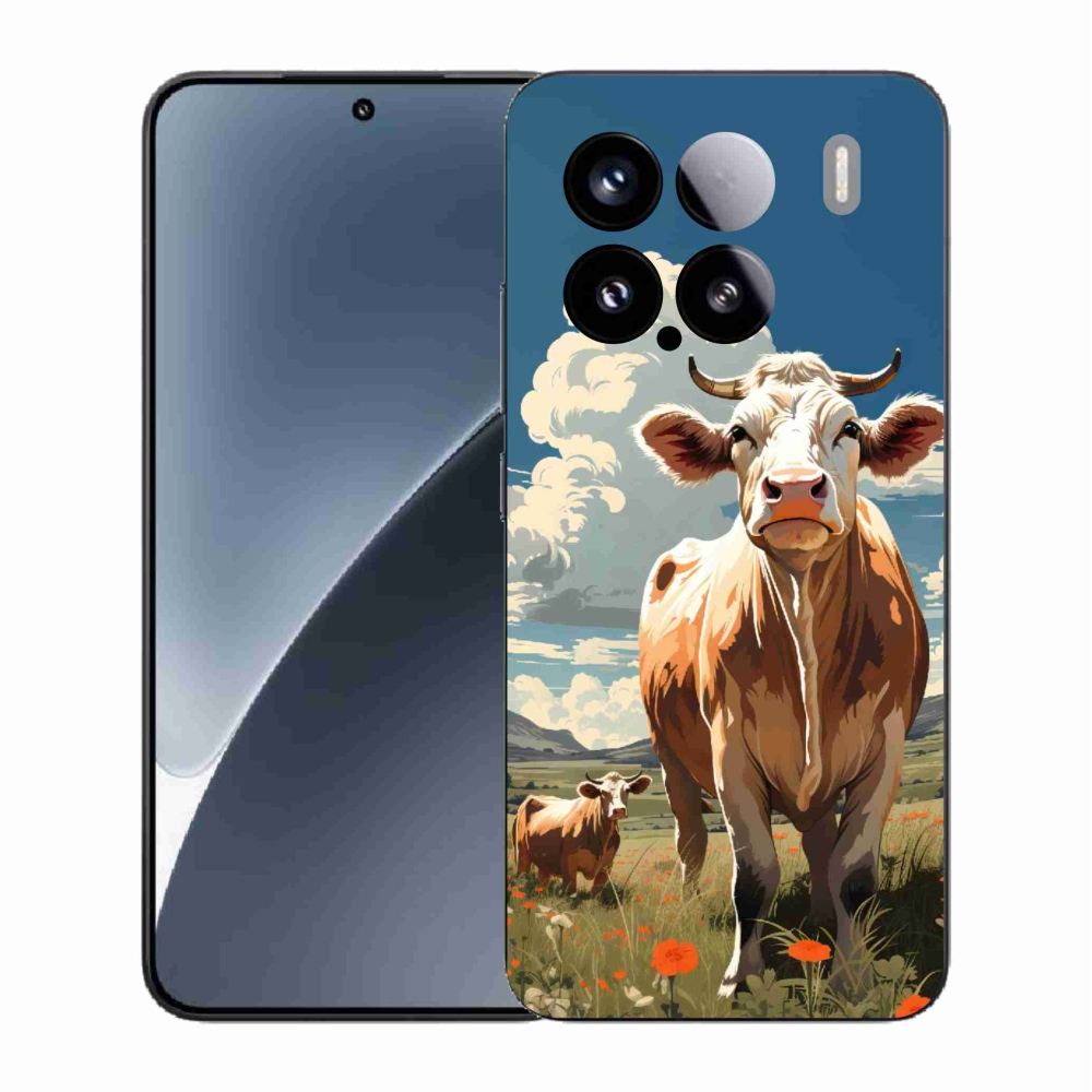 Gélový kryt mmCase na Xiaomi 15 - kravy na lúke