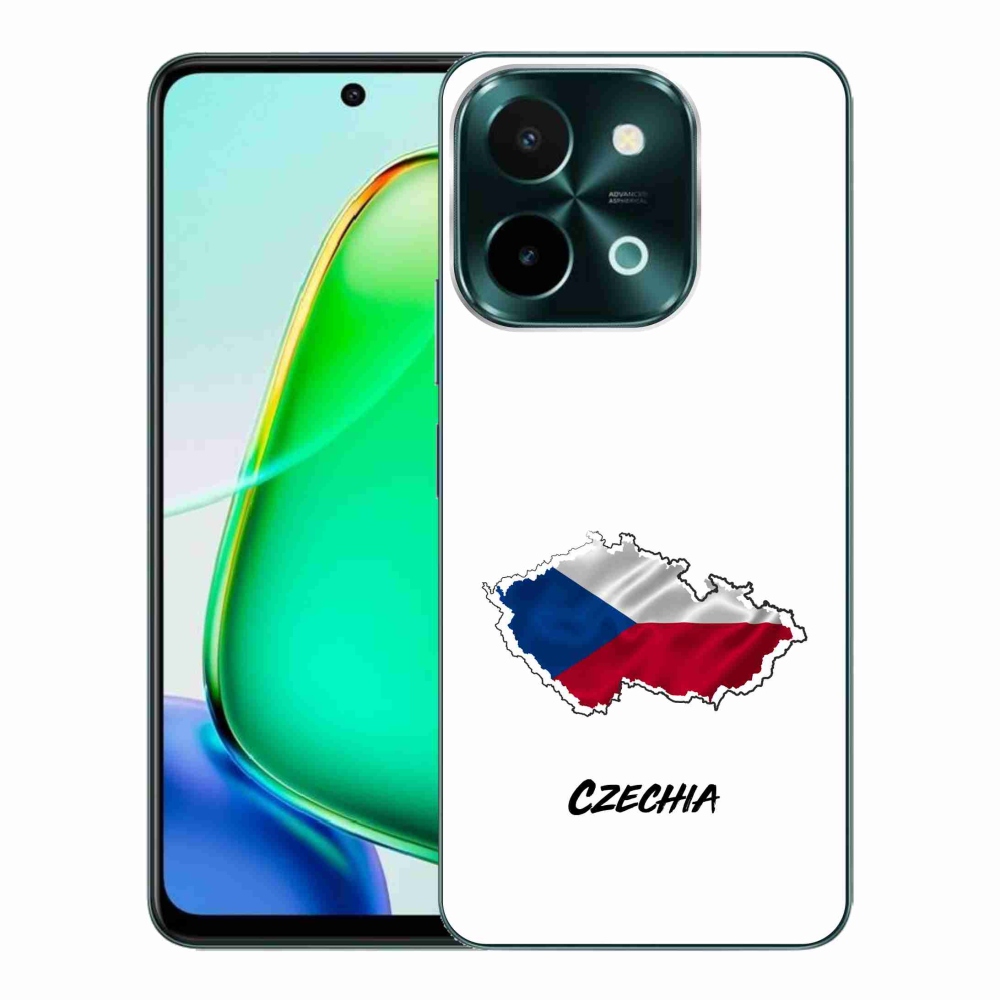 Gélový kryt mmCase na Vivo Y28 - Czechia biele pozadie