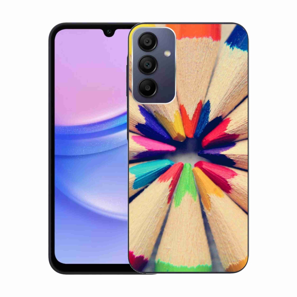 Gélový kryt mmCase na Samsung Galaxy A15 4G/5G - pastelky