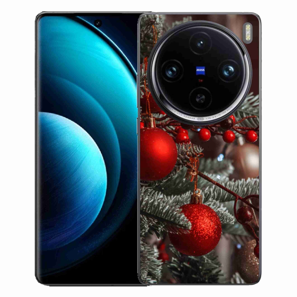 Gélový kryt mmCase na Vivo X100 Pro 5G - vianočné ozdoby 2