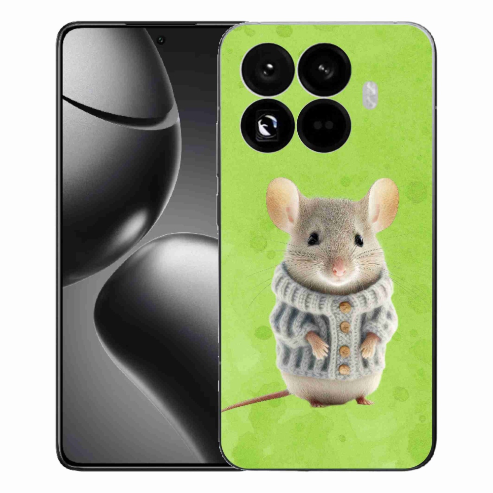 Gélový kryt mmCase na Xiaomi 15T Pro - myška vo svetri