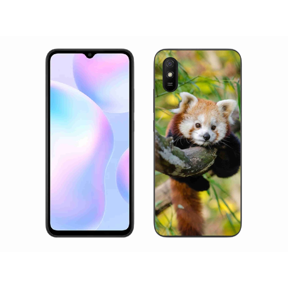 Gélový kryt mmCase na Xiaomi Redmi 9AT - panda červená