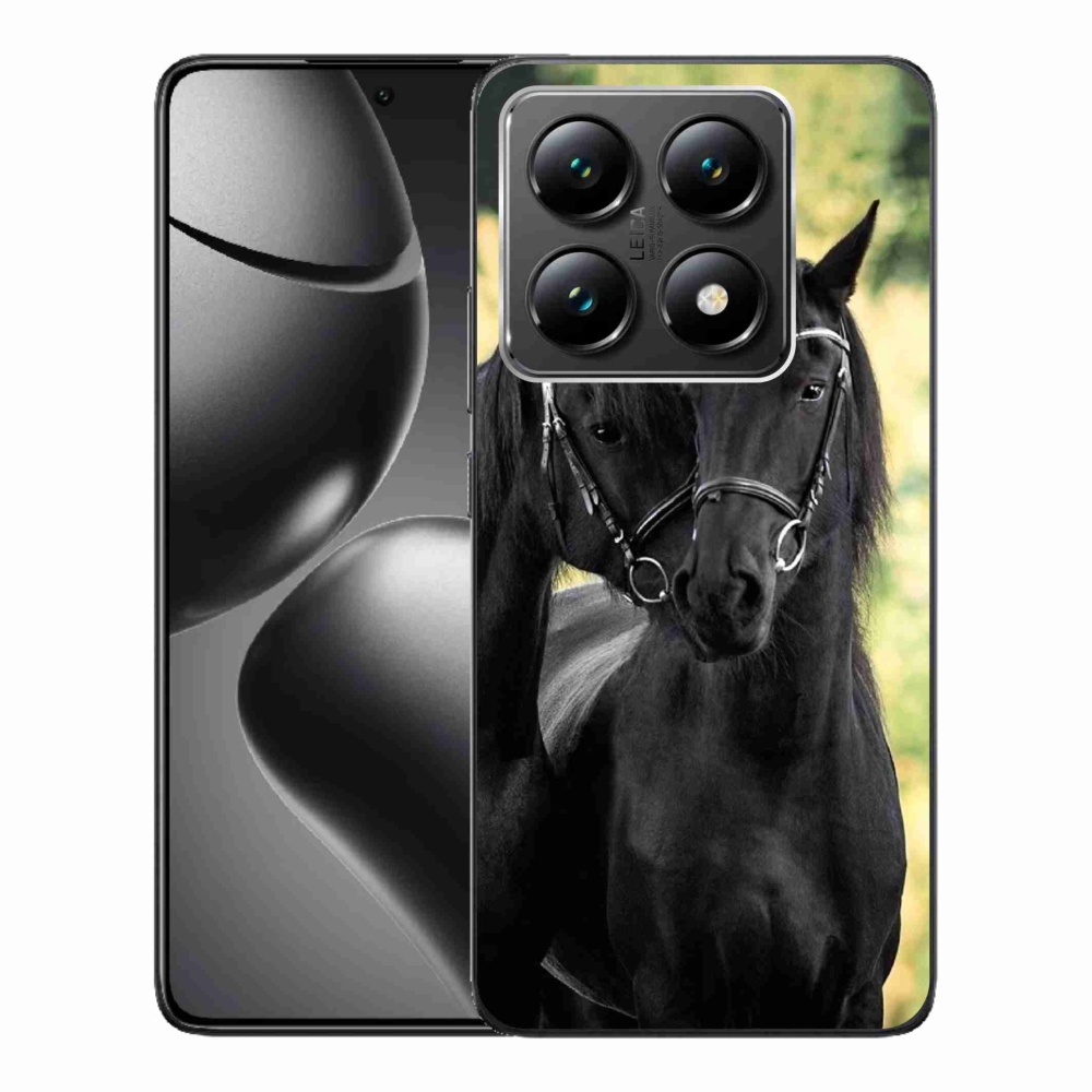 Gélový kryt mmCase na Xiaomi 14T - dva čierne kone