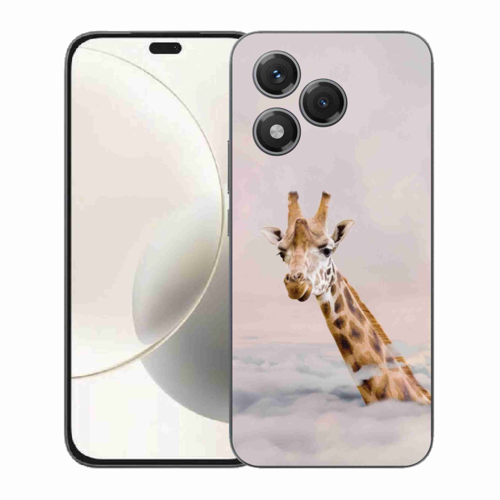 Gélový kryt mmCase na Honor 400 Lite - žirafa v oblakoch
