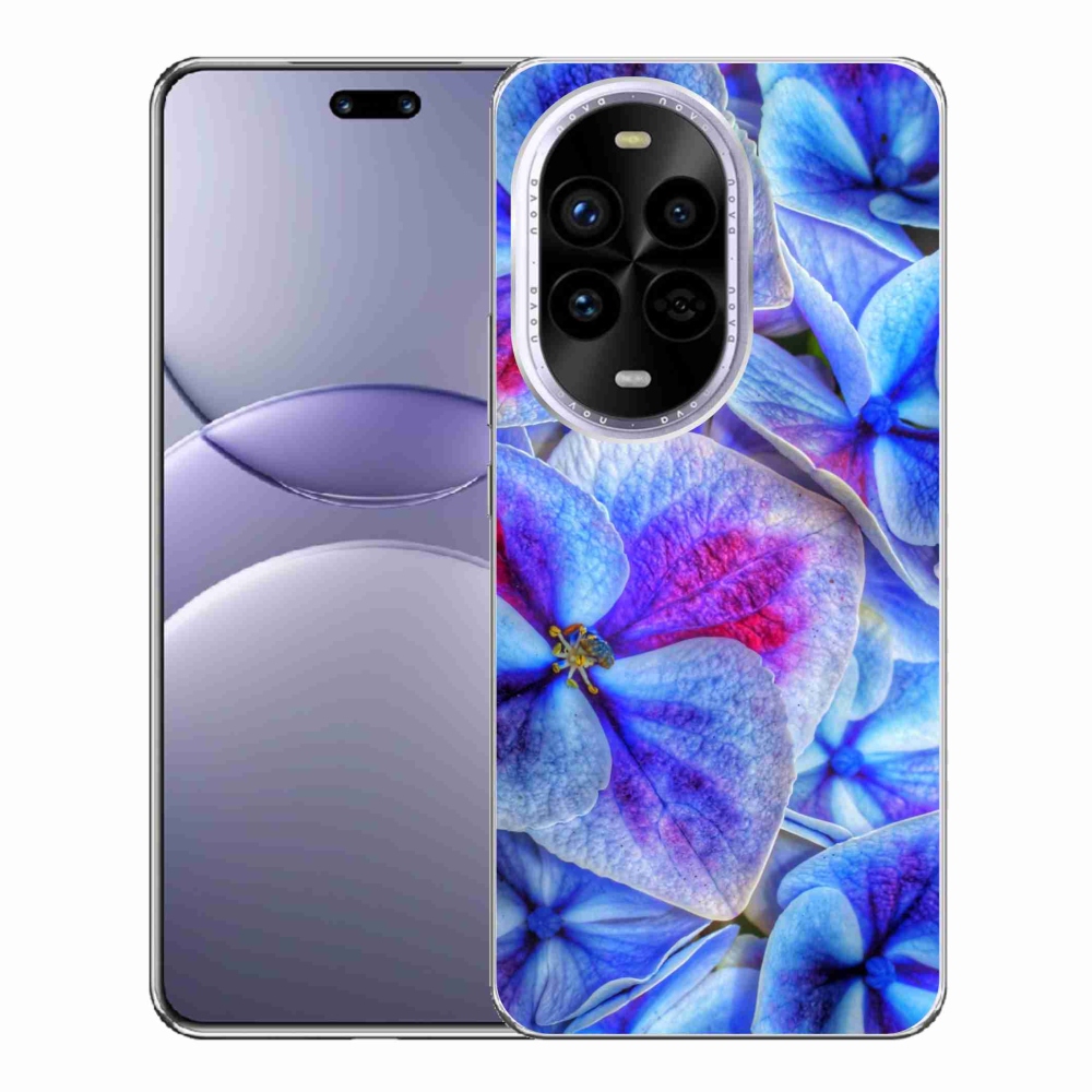 Gélový kryt mmCase na Huawei Nova 13 Pro 5G - modré kvety 1