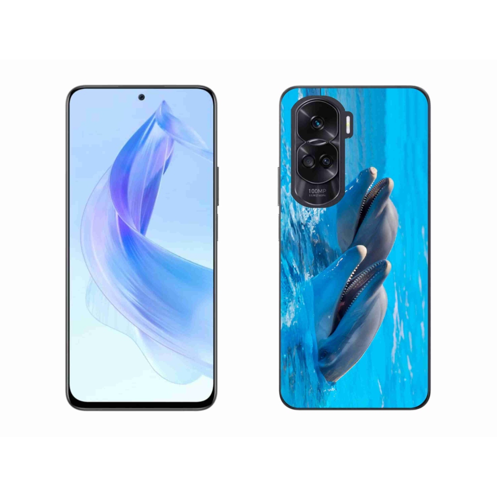 Gélový kryt mmCase na Honor 90 Lite - delfíny