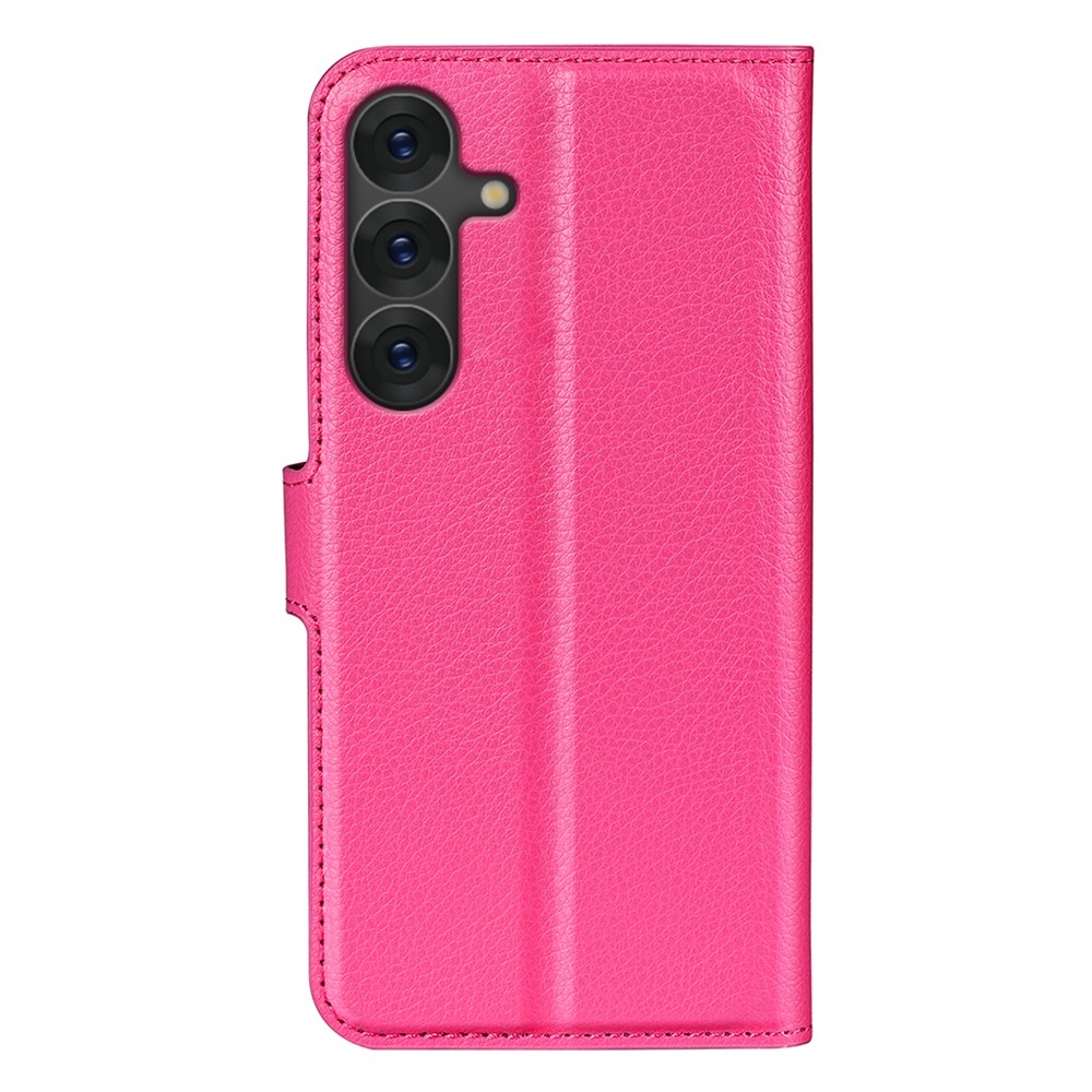 Litchi knižkové púzdro na Samsung Galaxy S25 - rose