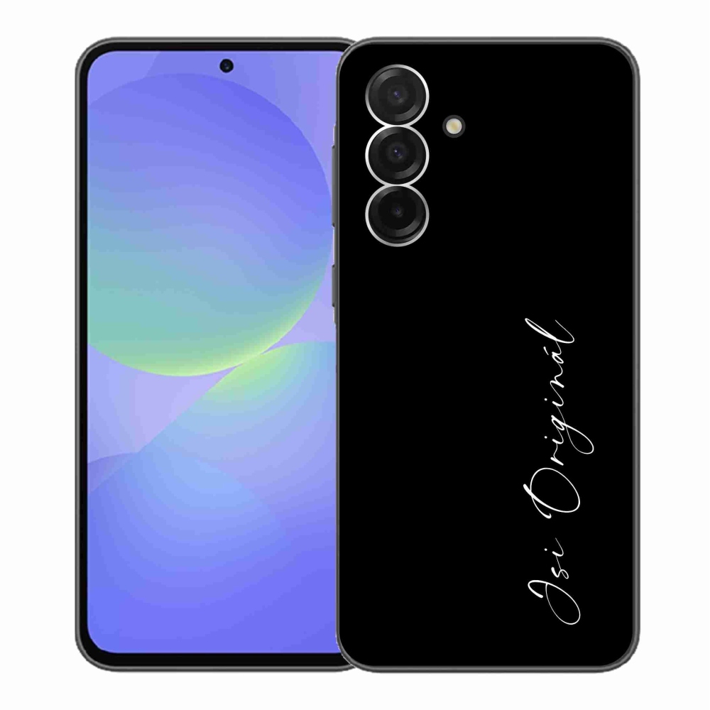 Gélový kryt mmCase na Samsung Galaxy A36 5G - si originál čierne pozadie
