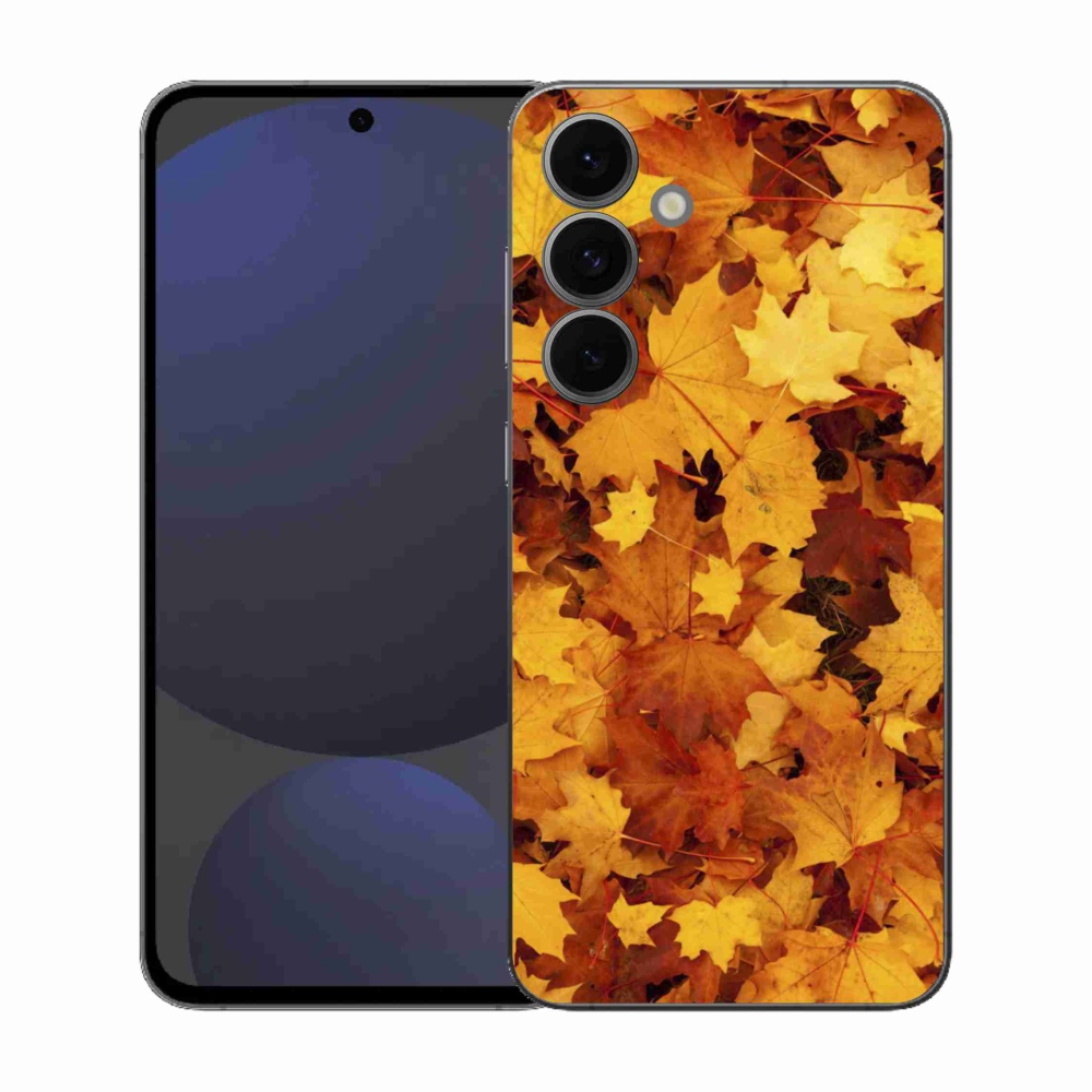 Gélový kryt mmCase na Samsung Galaxy S25 FE - javorové listy