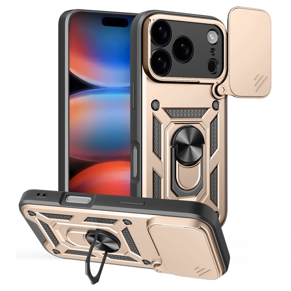 Ring odolný kryt na iPhone 17 Pro - zlatý
