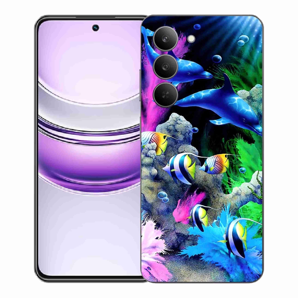 Gélový kryt mmCase na Realme 14x 5G - morský svet