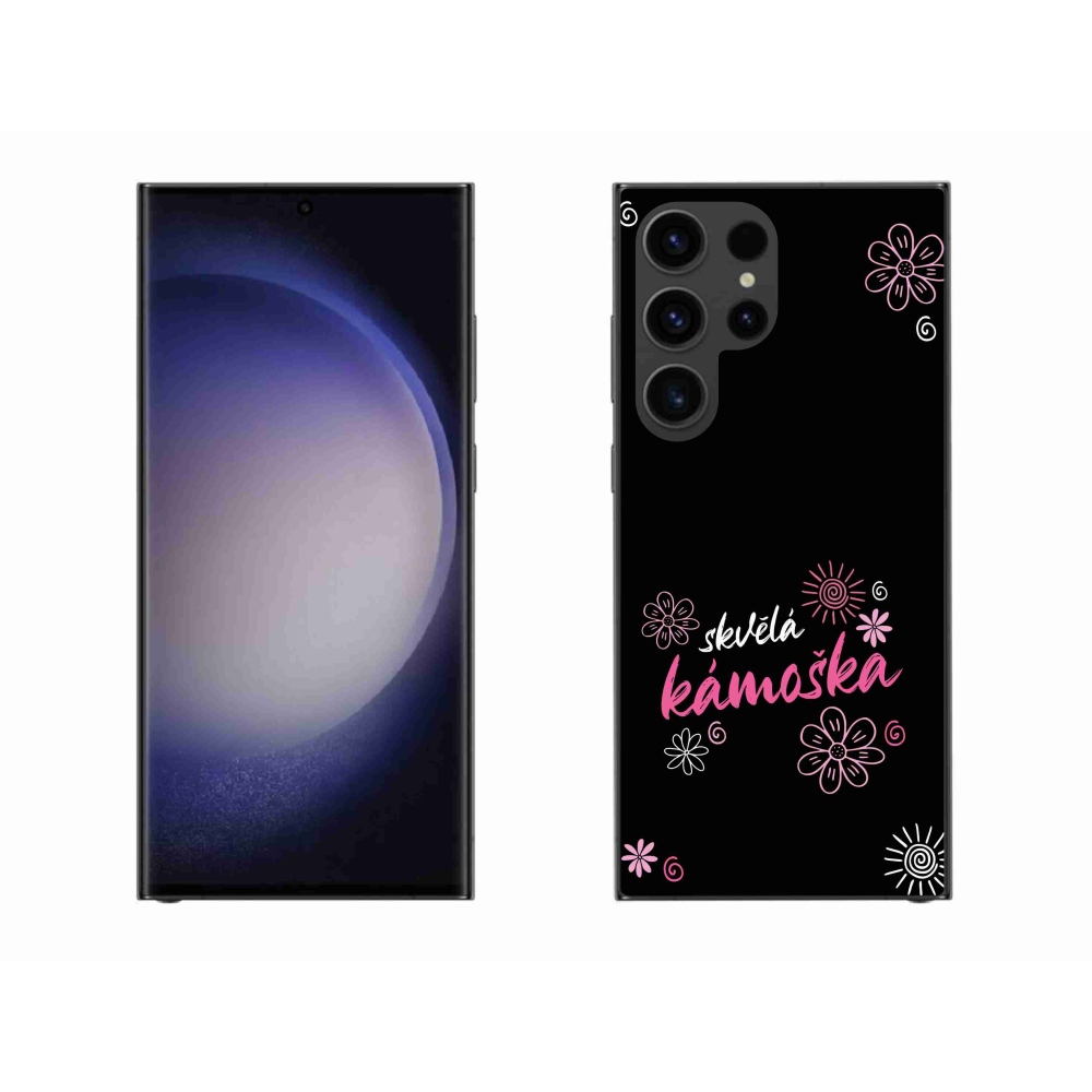 Gélový kryt mmCase na Samsung Galaxy S23 Ultra 5G - skvelá kamoška čierne pozadie