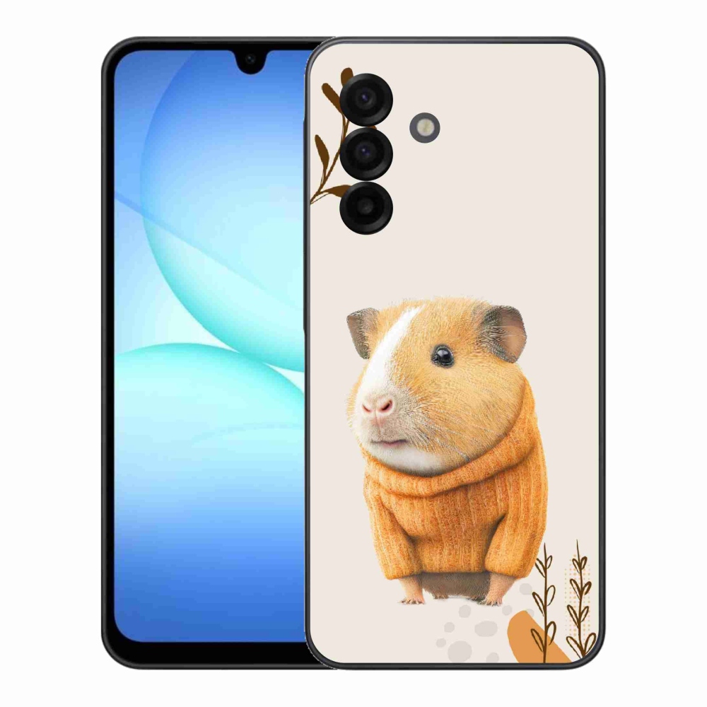 Gélový kryt mmCase na Samsung Galaxy A17 5G - morča vo svetri