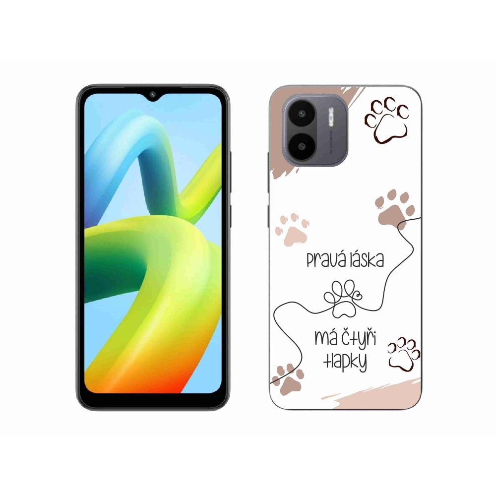 Gélový kryt mmCase na Xiaomi Redmi A1 - psí motív 1 biele pozadie