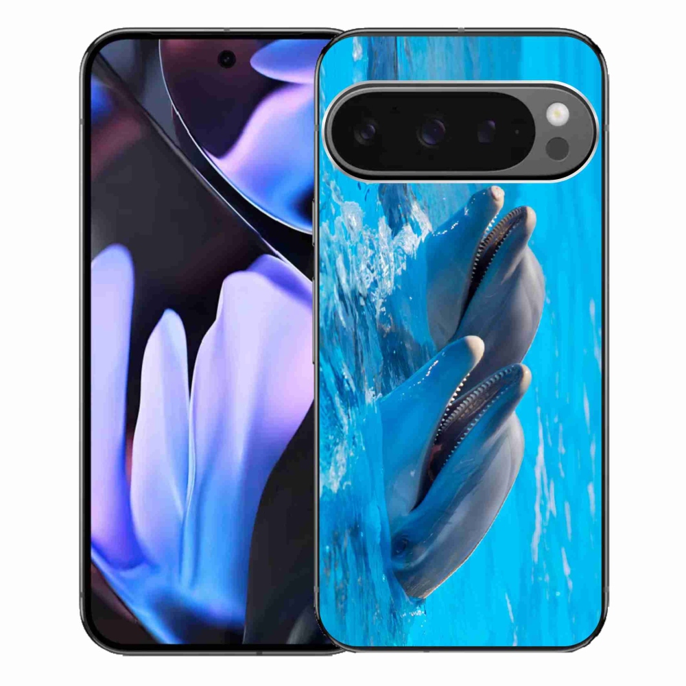 Gélový kryt mmCase na Google Pixel 9 Pro XL - delfíny