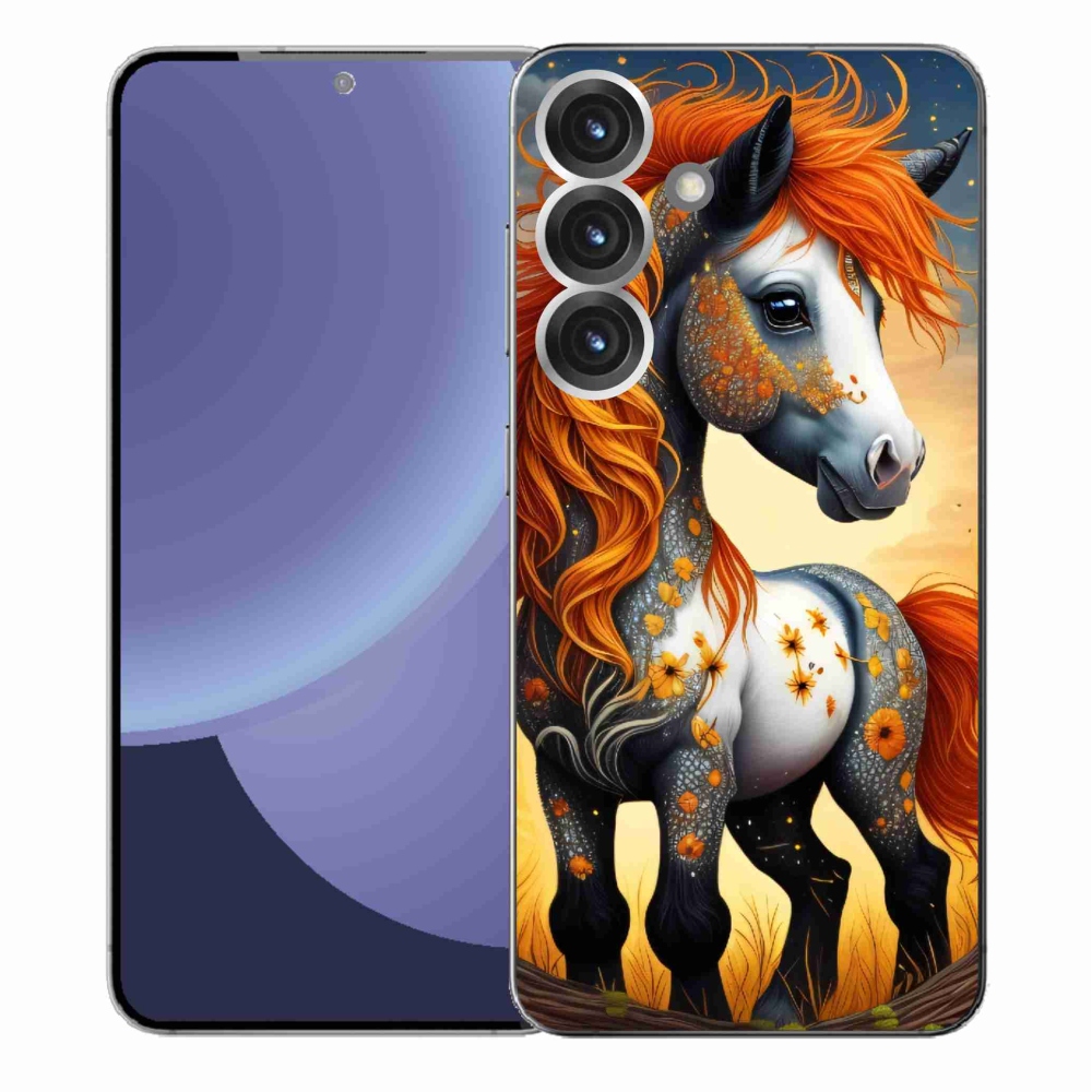 Gélový kryt mmCase na Samsung Galaxy S25+ - farebný poník