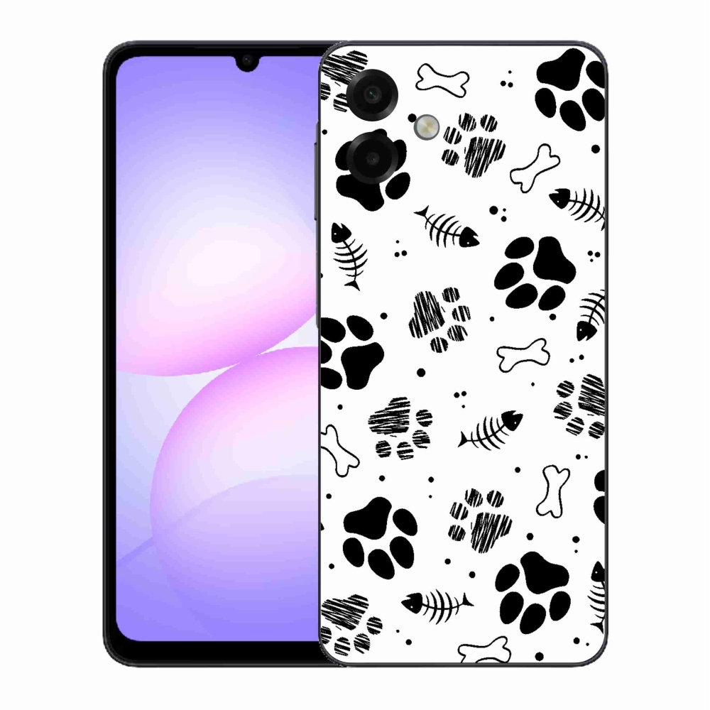Gélový kryt mmCase na Samsung Galaxy A07 4G - psie labky 1