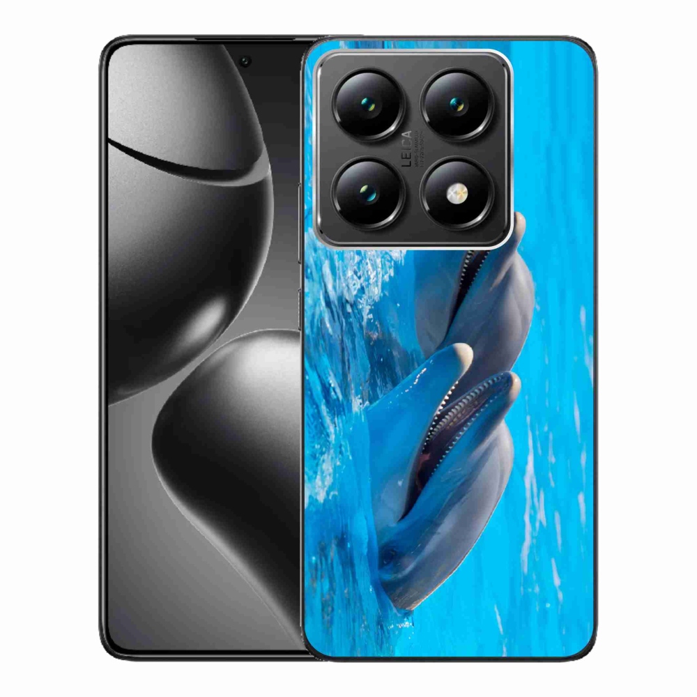 Gélový kryt mmCase na Xiaomi 14T Pro - delfíny