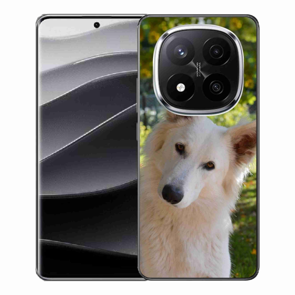 Gélový kryt mmCase na Xiaomi Redmi Note 14 Pro+ 5G - biely švajčiarsky ovčiak 1