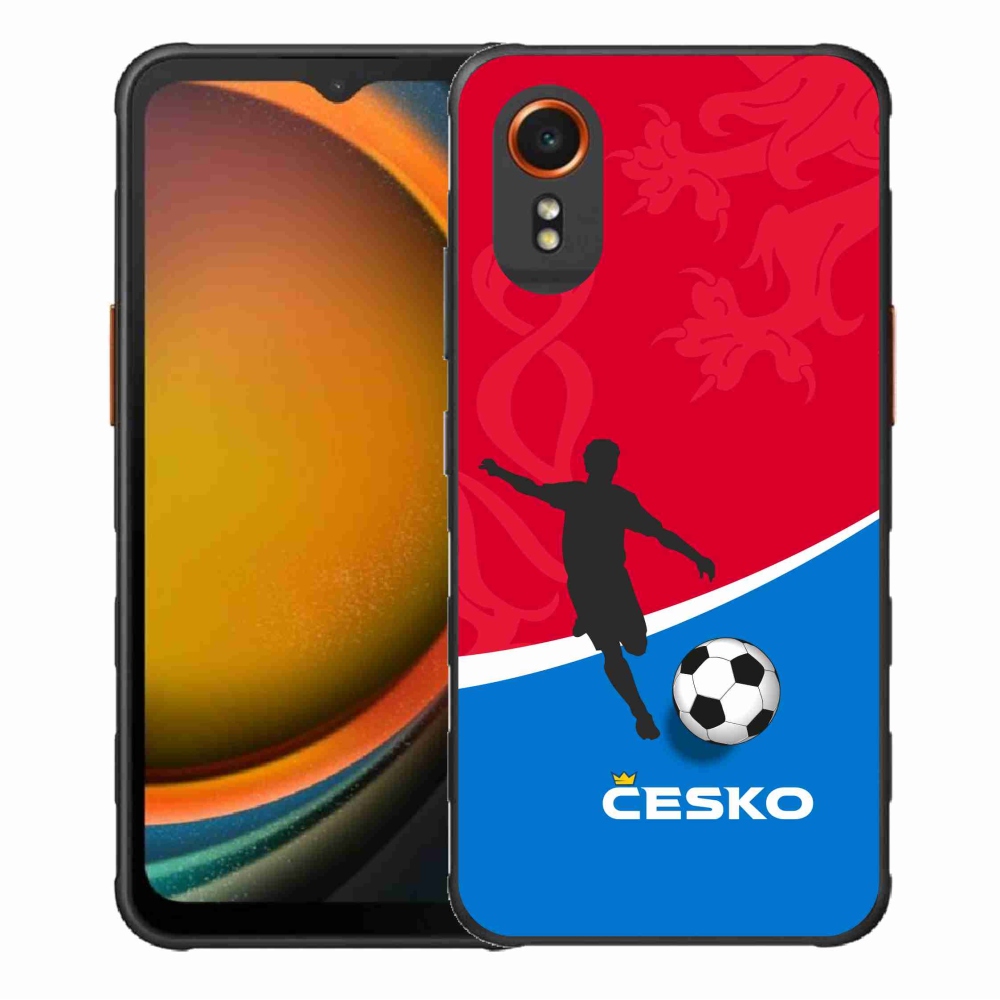 Gélový kryt mmCase na Samsung Galaxy Xcover 7 - futbal Česko