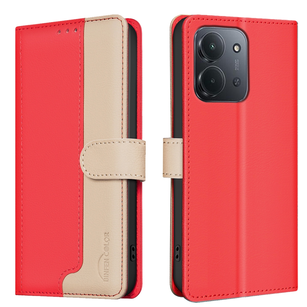BNF DUO knižkové puzdro na Xiaomi Redmi 15C 4G/5G (173mm) - červené