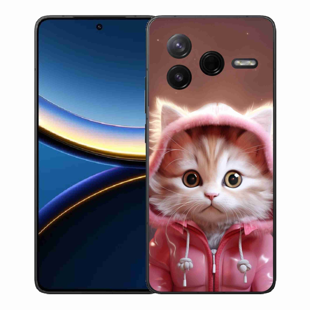 Gélový kryt mmCase na Xiaomi Poco F7 Pro - roztomilé mačiatko 3