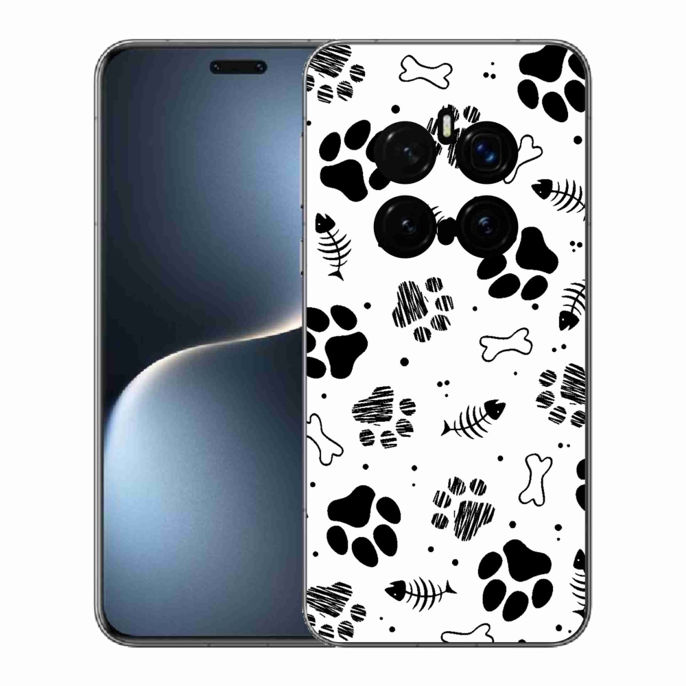 Gélový kryt mmCase na Honor Magic 7 Pro 5G - psie labky 1