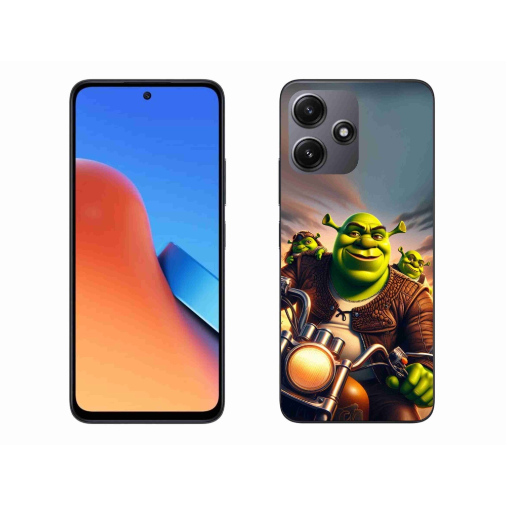 Gélový kryt mmCase na Xiaomi Redmi 12 5G - shrek na motorke