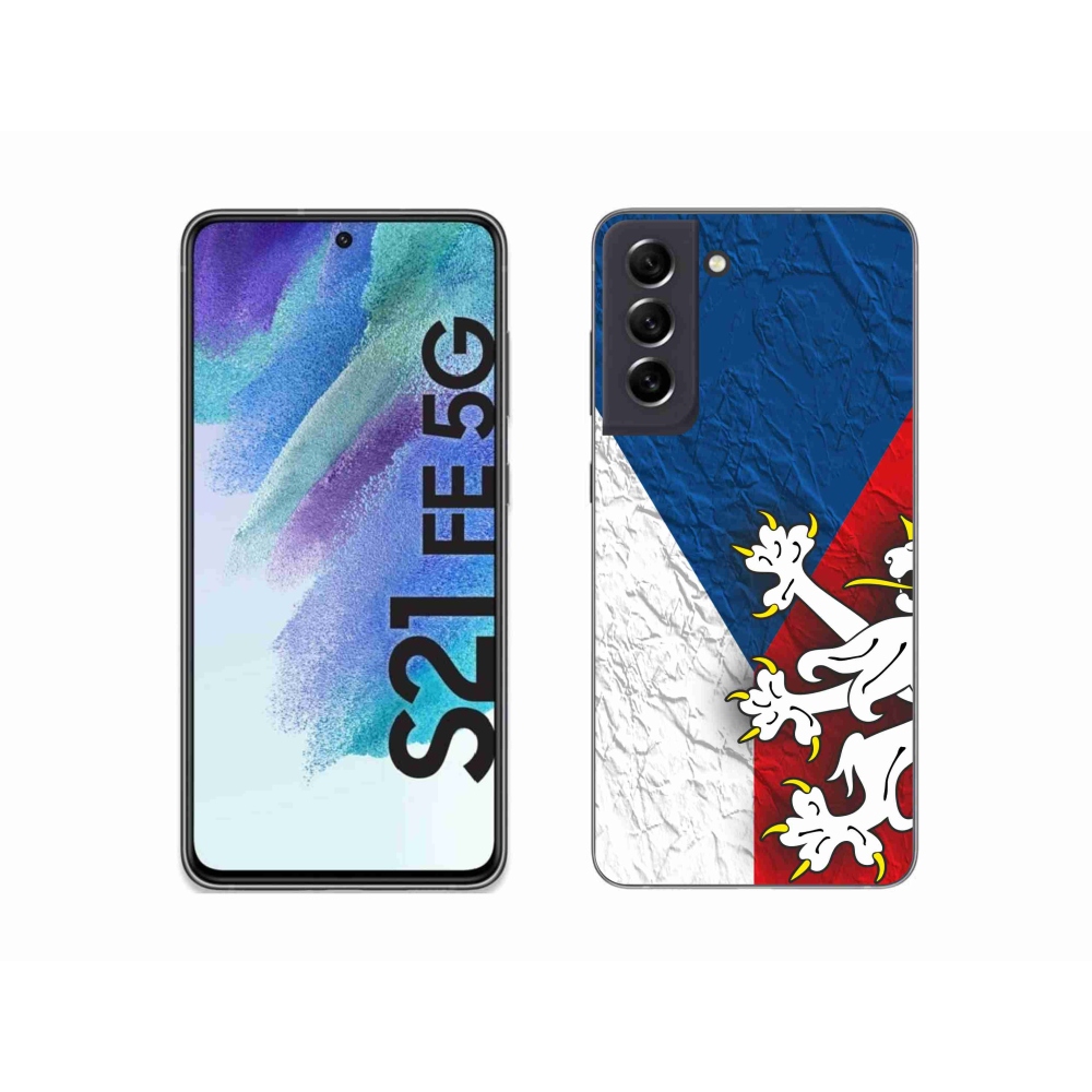 Gélový kryt mmCase na Samsung Galaxy S21 FE 5G - česká vlajka 1