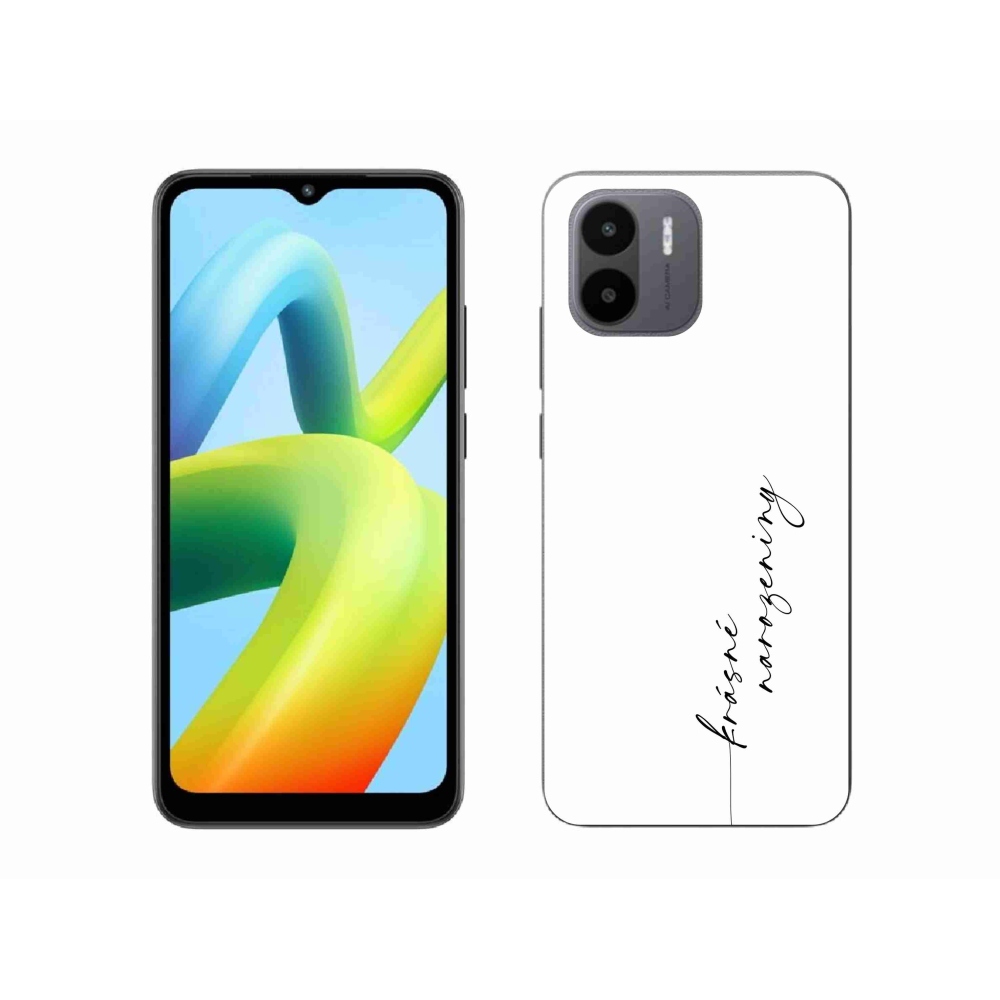 Gélový kryt mmCase na Xiaomi Redmi A1 - krásne narodeniny biele pozadie