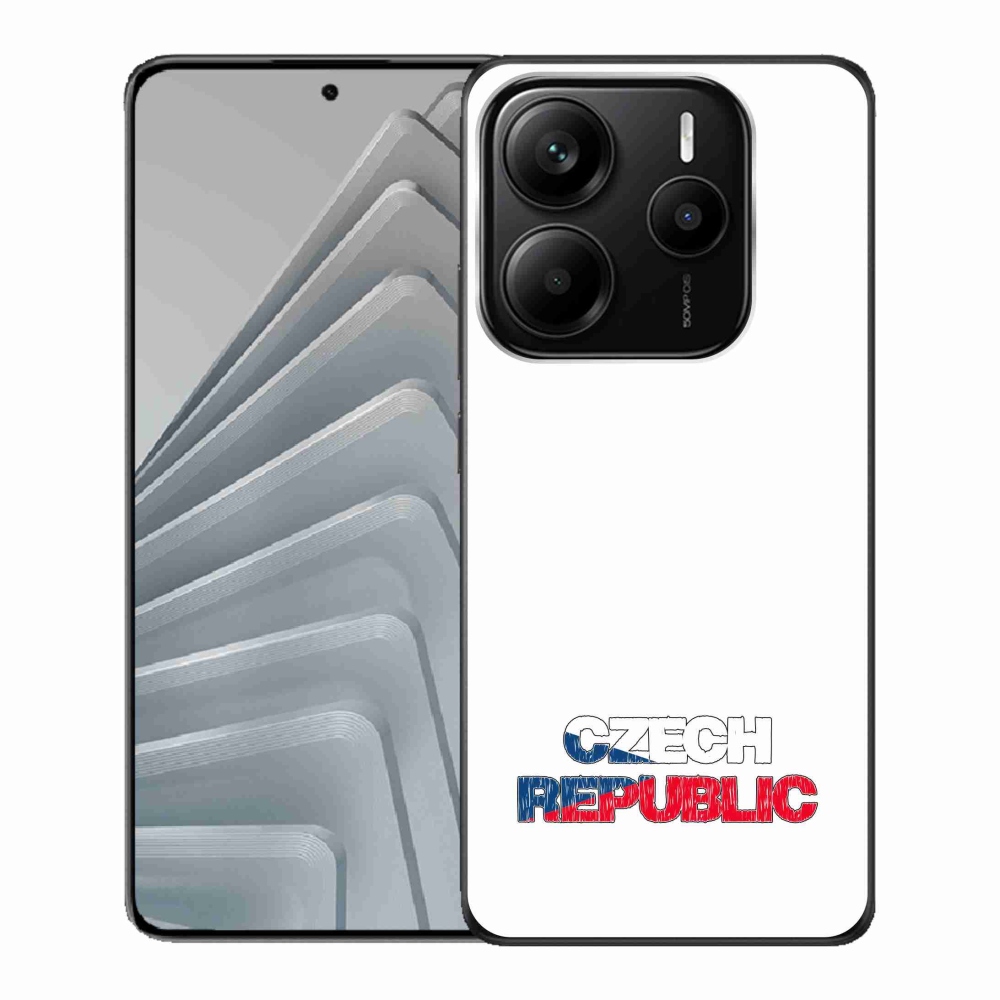 Gélový kryt mmCase na Xiaomi Redmi Note 14 5G - Czech Republic biele pozadie