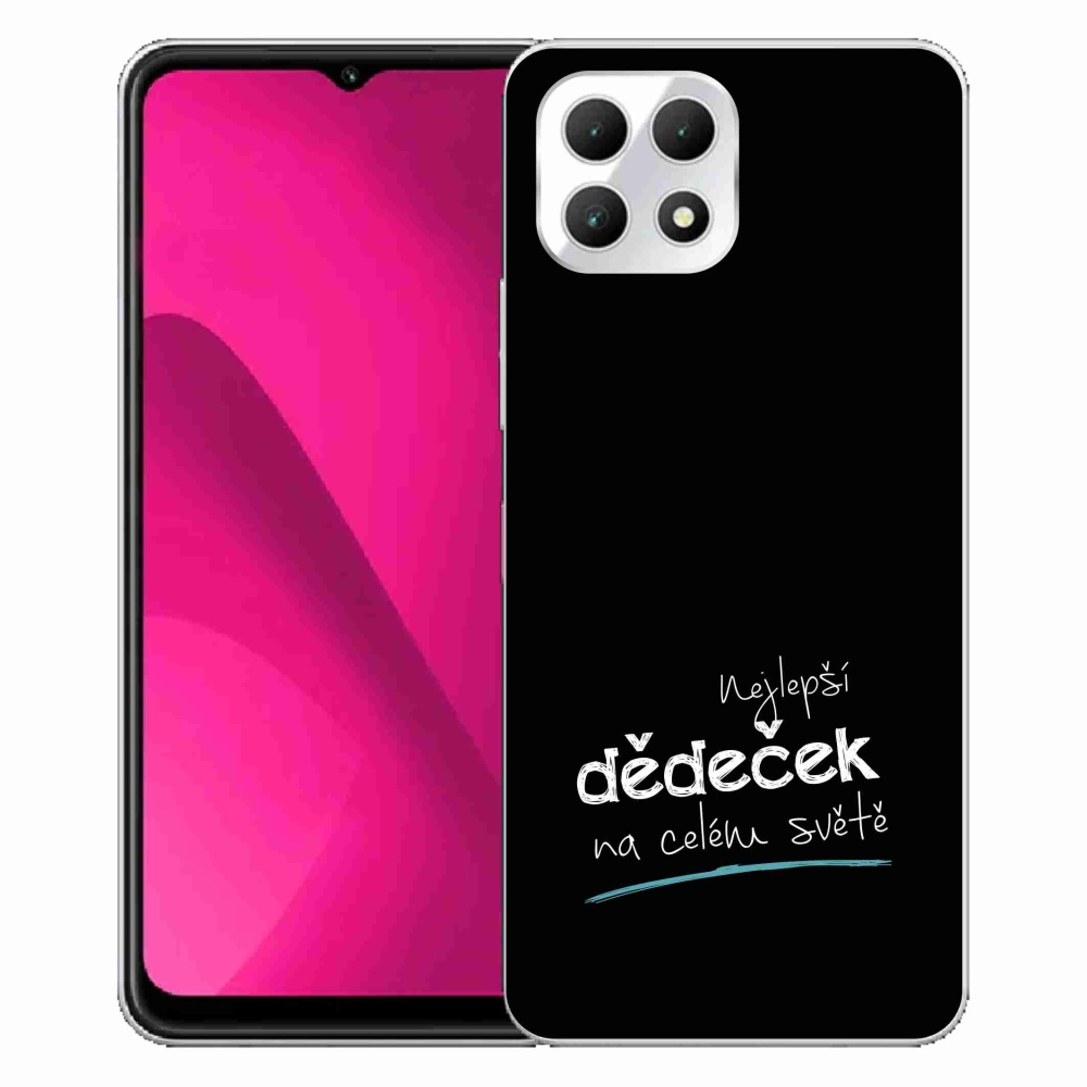 Gélový kryt mmCase na T-Mobile T Phone 2 - najlepší dedko 3 čierne pozadie