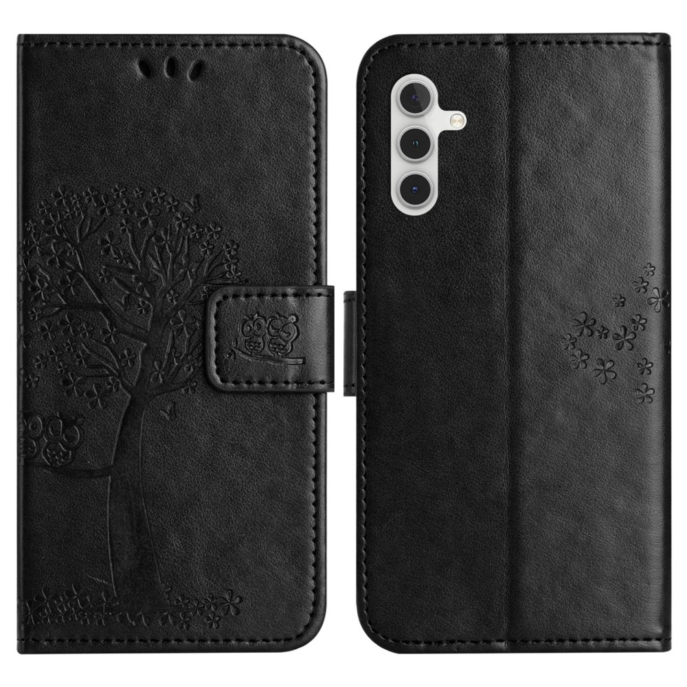 Tree knižkové púzdro na Samsung Galaxy A56 5G - čierne
