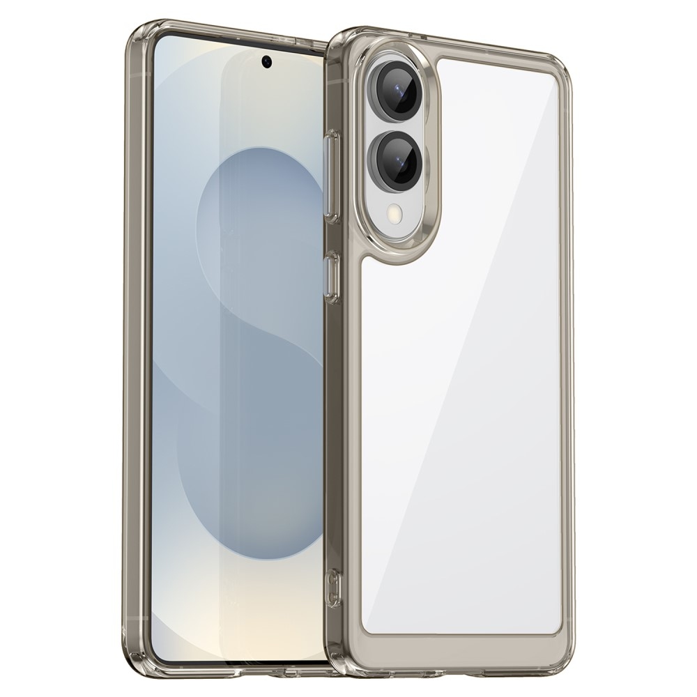 Gélový obal s pevným chrbtom na Samsung Galaxy S25 Edge - šedý