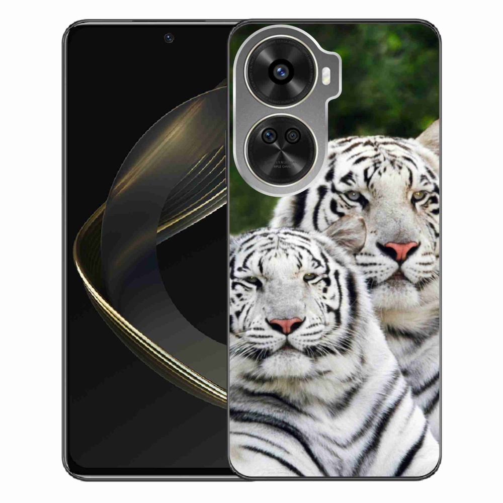 Gélový obal mmCase na Huawei Nova 12 SE - bieli tigre