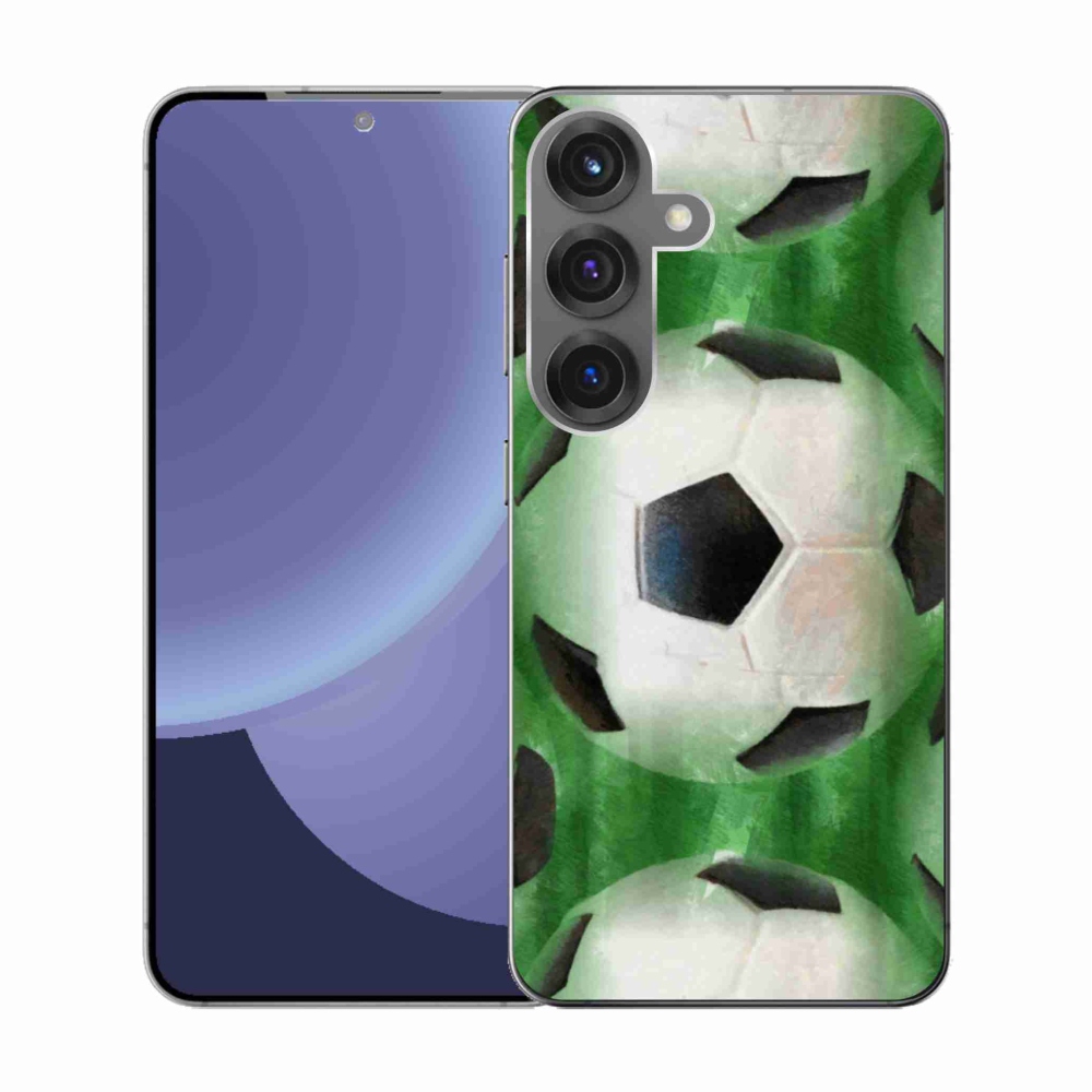 Gélový kryt mmCase na Samsung Galaxy S25 - futbalová lopta
