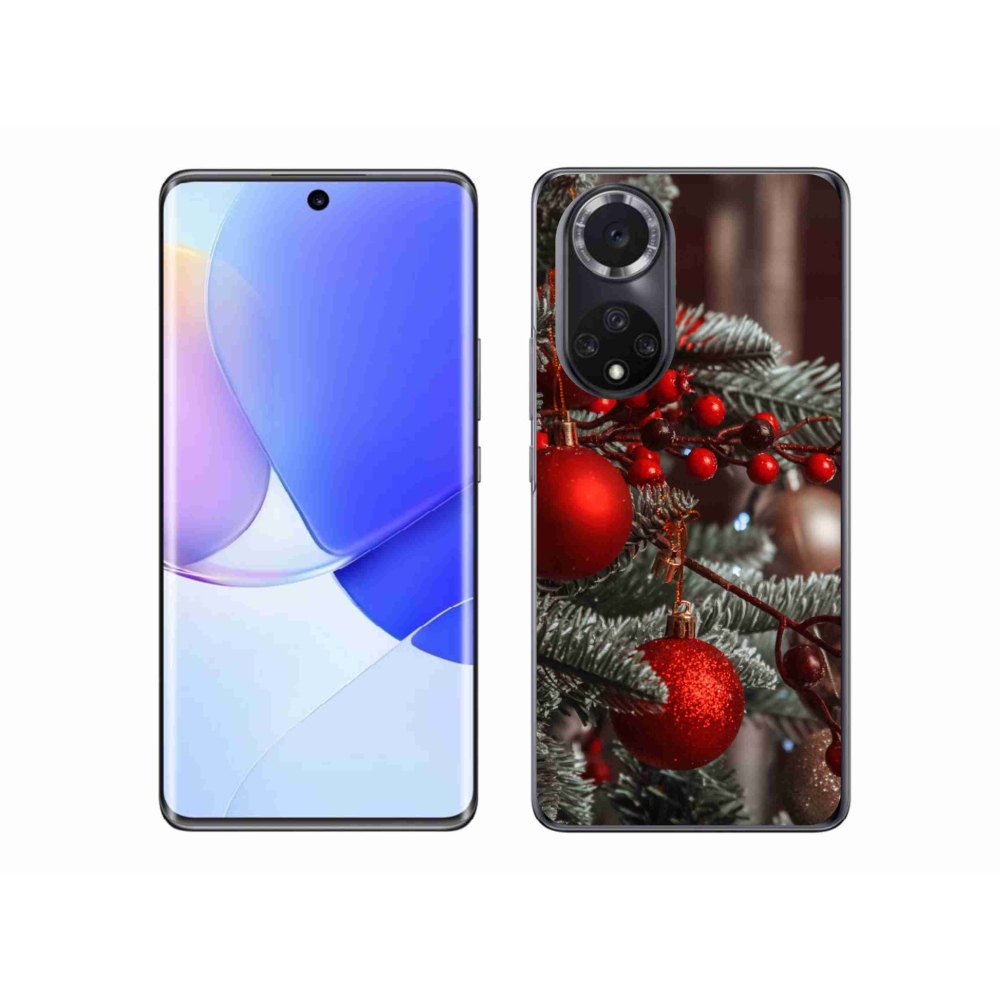 Gelový kryt mmCase na Huawei Nova 9 - vánoční ozdoby 2