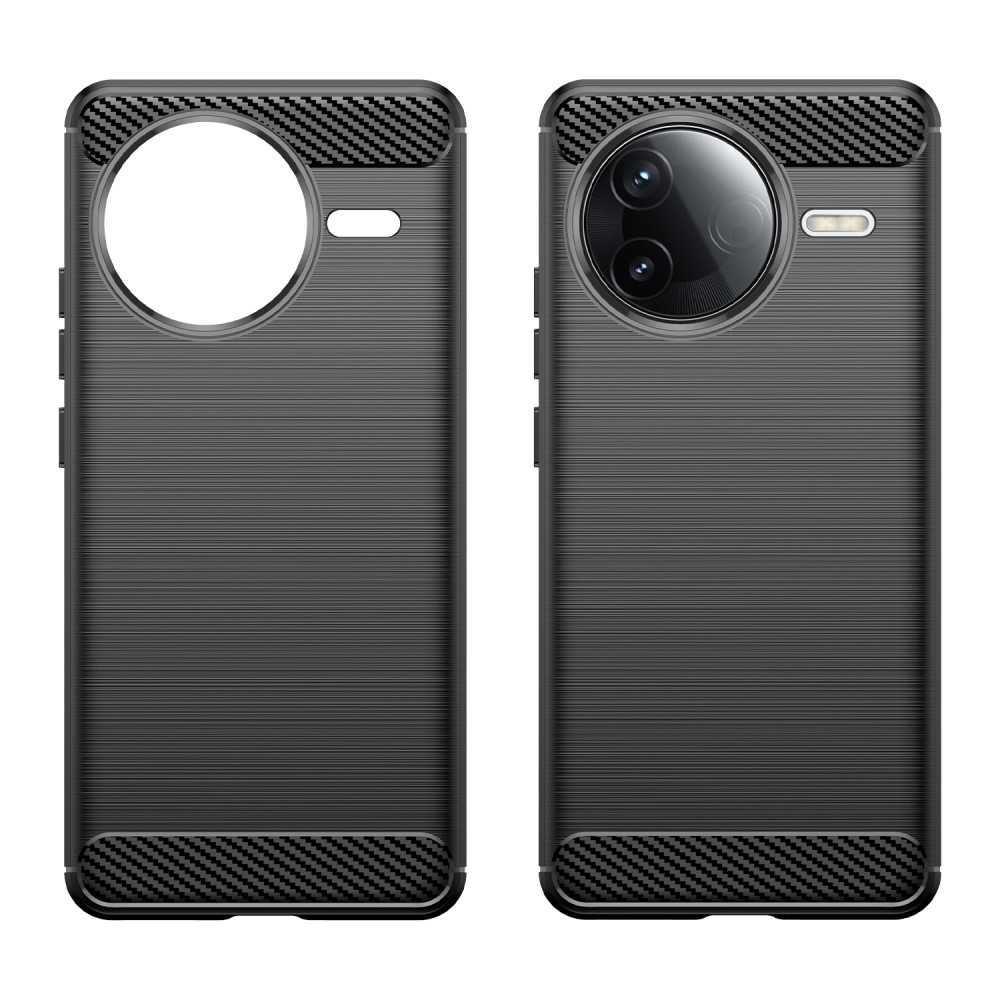 Carbon odolný gélový obal na Xiaomi Poco F7 Pro - čierny