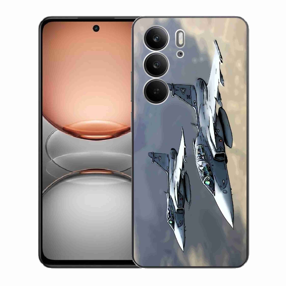 Gélový kryt mmCase na Realme C75 - stíhačky