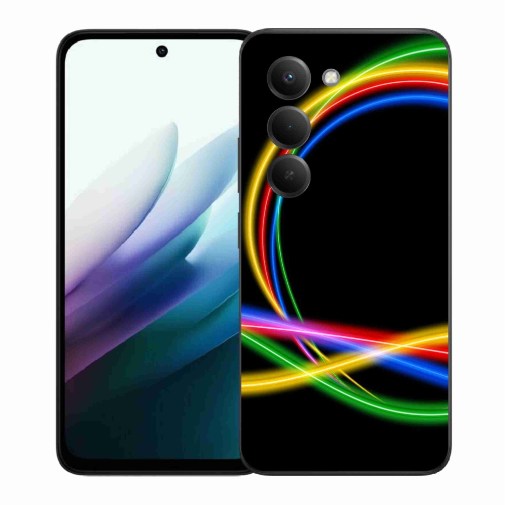 Gélový kryt mmCase na Xiaomi Redmi 15 4G/5G (171mm) - neónové kruhy