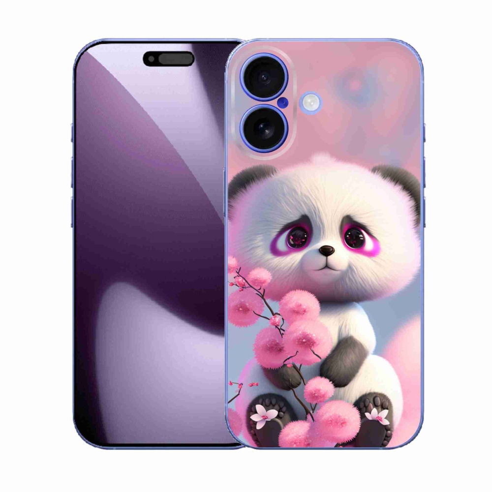Gélový kryt mmCase na iPhone 17 - roztomilá panda 1