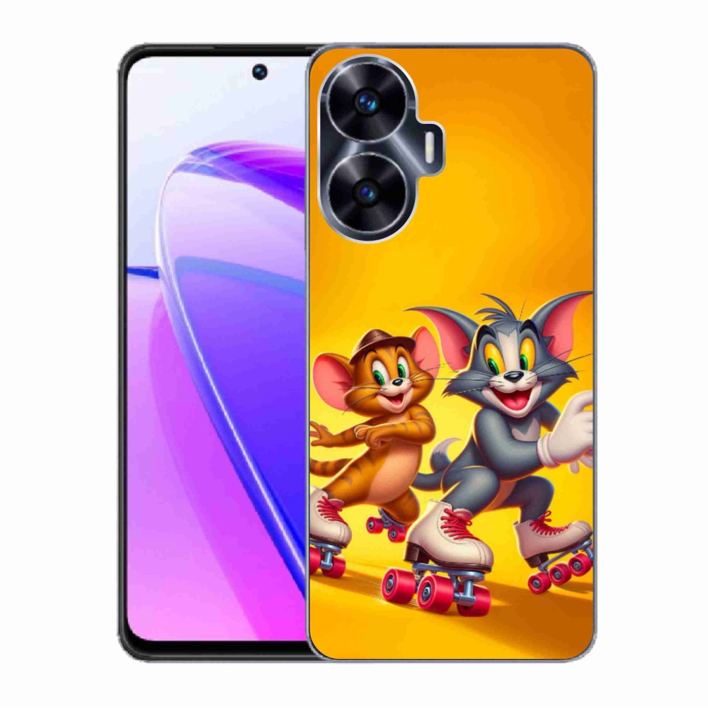 Gélový kryt mmCase na Realme C55 - tom a jerry