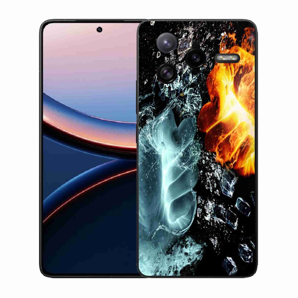 Gélový kryt mmCase na Xiaomi Poco F7 Ultra - voda a oheň