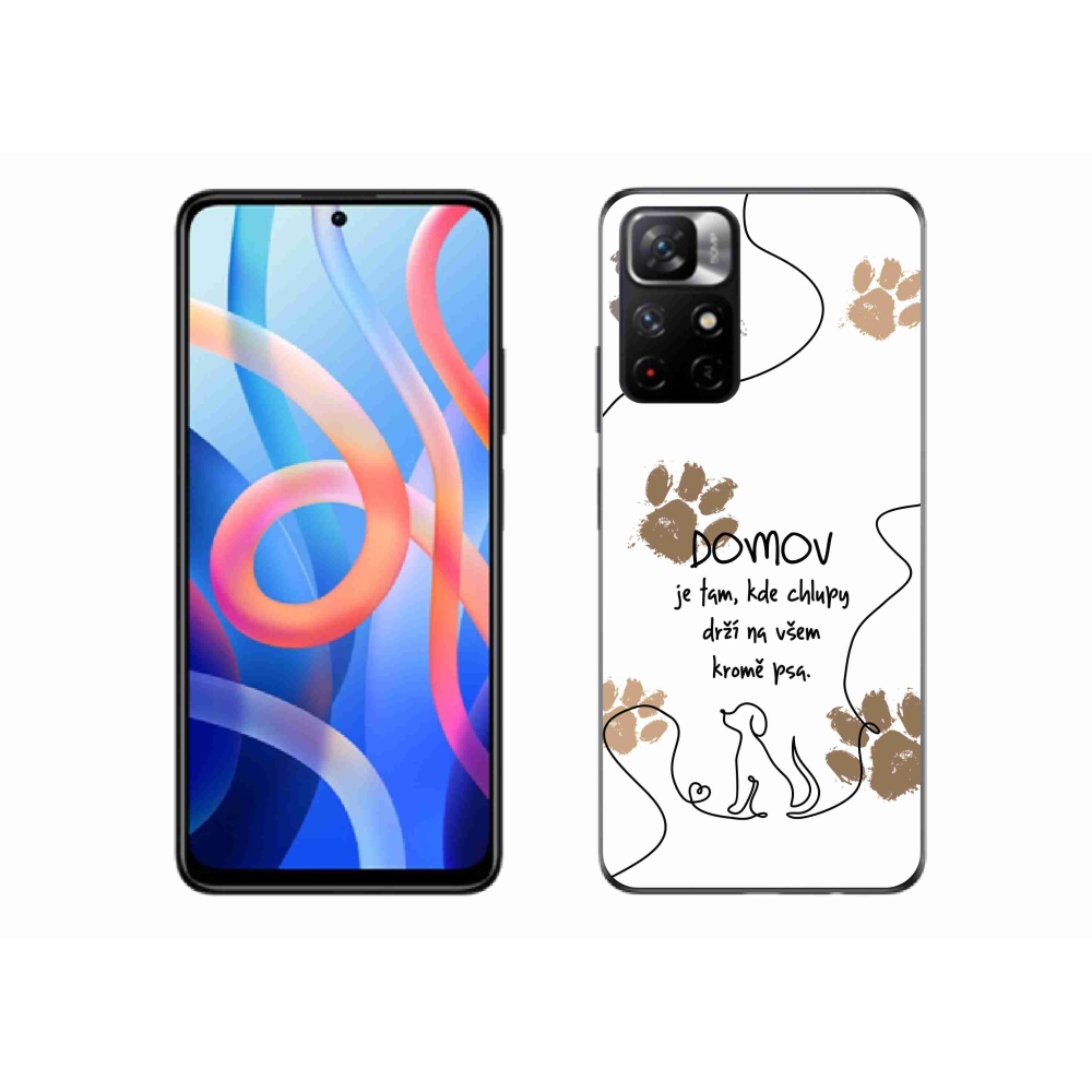 Gélový kryt mmCase na Xiaomi Redmi Note 11S 5G - psí motív biele pozadie